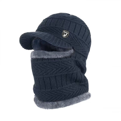 🔥Gorro de lana grueso de una sola pieza, resistente al viento, para exteriores