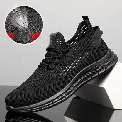 👟【39-44】Kényelmes és légáteresztő hálós, csúszásmentes, divatos alkalmi férfi cipő