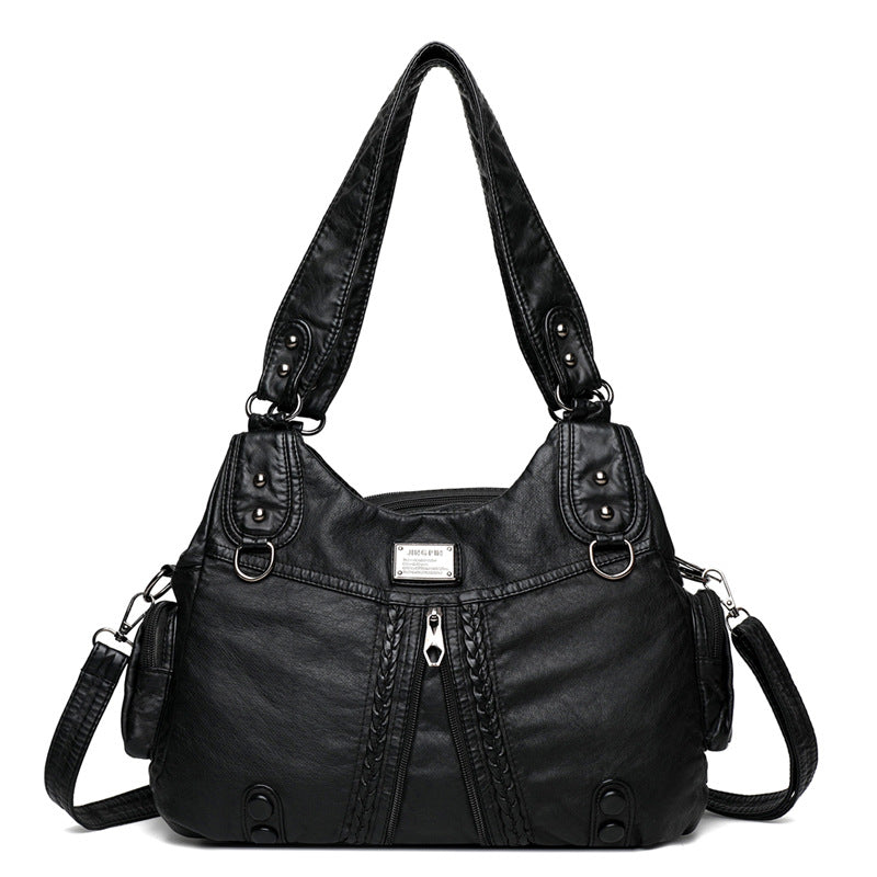 👜【45% DE DESCUENTO】Nuevo bolso de hombro de cuero suave de gran capacidad 2026