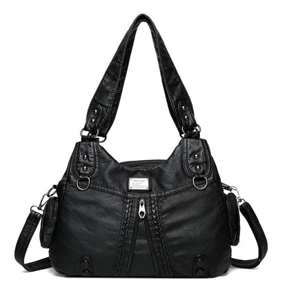 👜【45% DE DESCUENTO】Nuevo bolso de hombro de cuero suave de gran capacidad 2026
