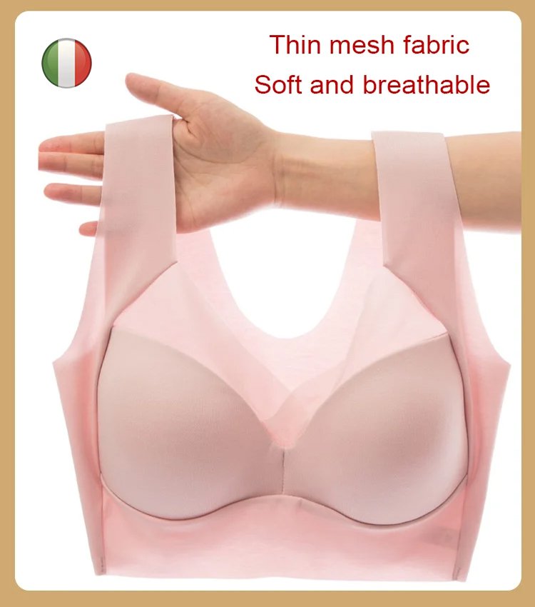 😍【Paquete de 3】Sujetador moldeador transpirable sin aros y sin costuras de tallas grandes🔥【40-110 kg】