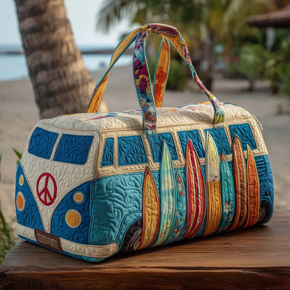 👜【(16x8x8) palců】Polstrovaná cestovní taška Hippie Van