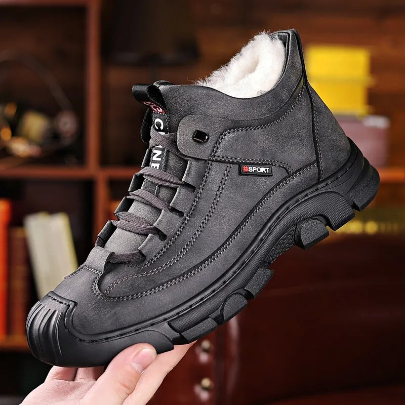 50% de descuento: 【39-44】Zapatillas deportivas casuales de invierno para hombre 2026, con forro de lana, suela resistente y diseño impermeable.