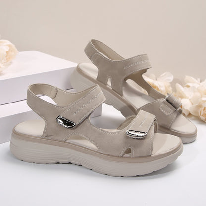 💥💥Oferta por tiempo limitado【36-43】💖 2026 Nuevas sandalias casuales de gran tamaño para mujer Estilo deportivo Sandalias rectas cómodas con boca de pez