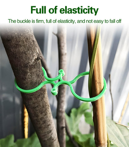 🍇【500piezas】🌱Abrazaderas fijas con hebilla en forma de 8, adecuadas para plantas trepadoras, jardines/huertos/huertos frutales, ataduras de vides
