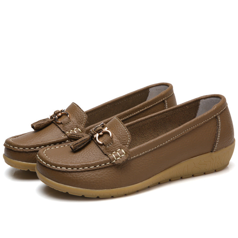 😍【35-44】 Zapatos de cuero para mujer de moda primavera-verano 2026 nuevos