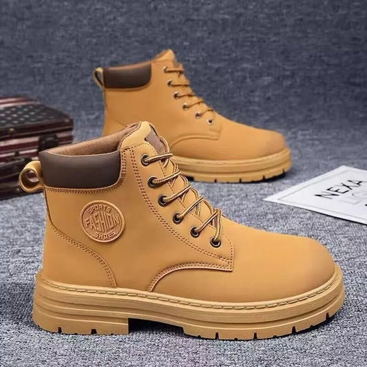🔥🔥【39-48】Nuevo estilo otoño/invierno: zapatos de hombre antideslizantes con suela gruesa