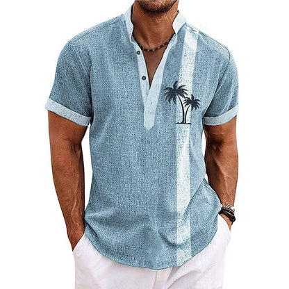 😎☀️【S-6XL】Nueva camisa casual transpirable estampada de algodón puro para hombre, nueva colección 2026