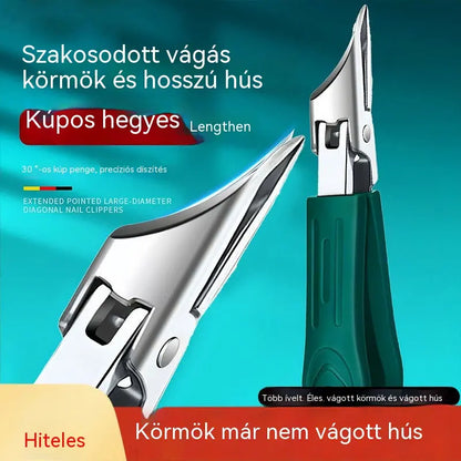 🔥【Újdonság, 50% kedvezmény】 Fröccsenésgátló körömvágó 25°-os szögben döntött éllel (3 darabos készlet)
