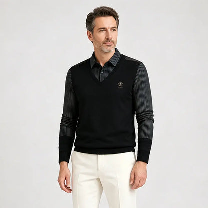👔Rebajas de fin de año🔥【M-4XL】Conjunto de dos piezas de cachemir premium para hombre, cálido y versátil.