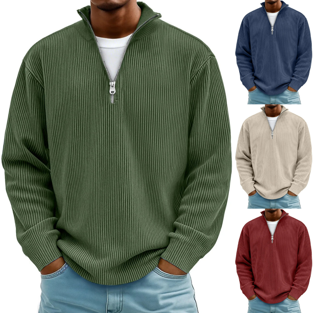 🔥【S-5XL】Nova muška stand-up majica za jesen/zimu