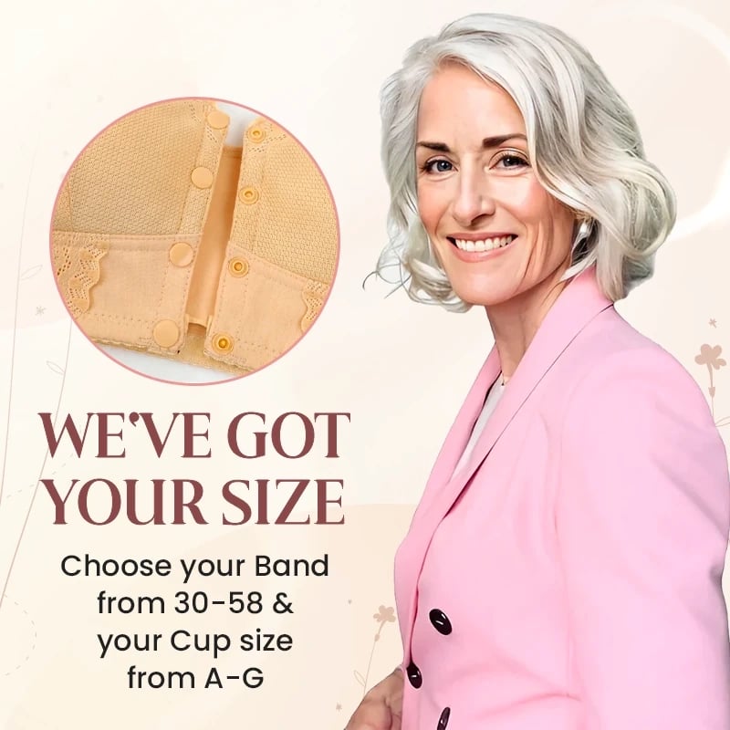 （3 piezas）💕🎁【45 kg-155 kg】Sujetador transpirable de gran tamaño hecho de algodón suave, cierre de botón frontal