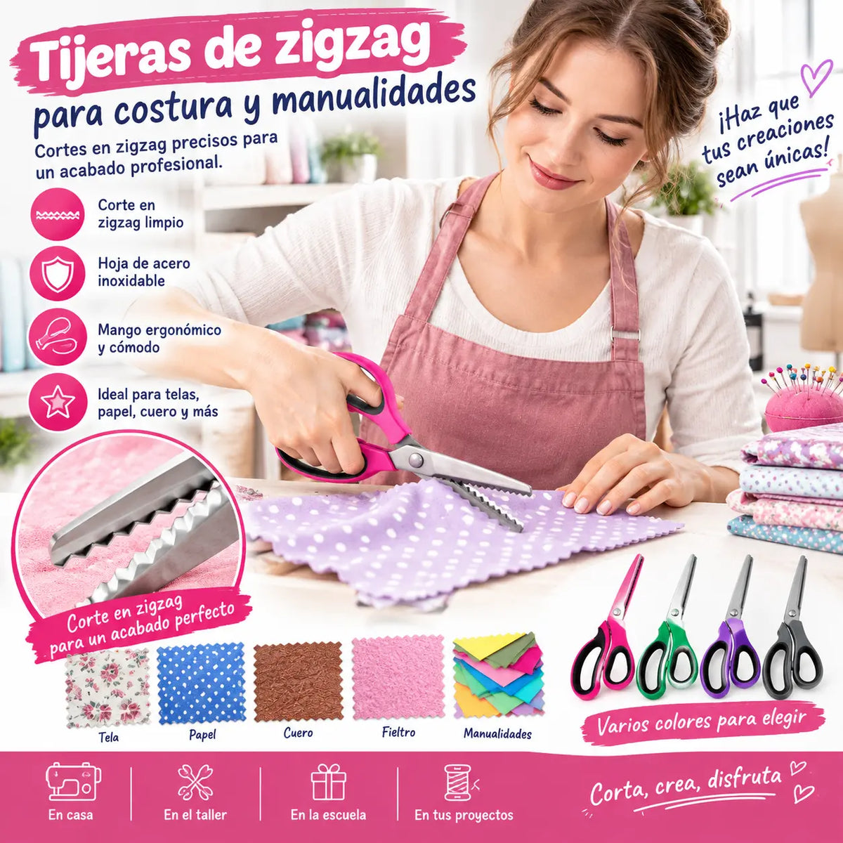 ✂️🧵Tijeras multifuncionales para manualidades, ¡crea encajes exquisitos fácilmente!