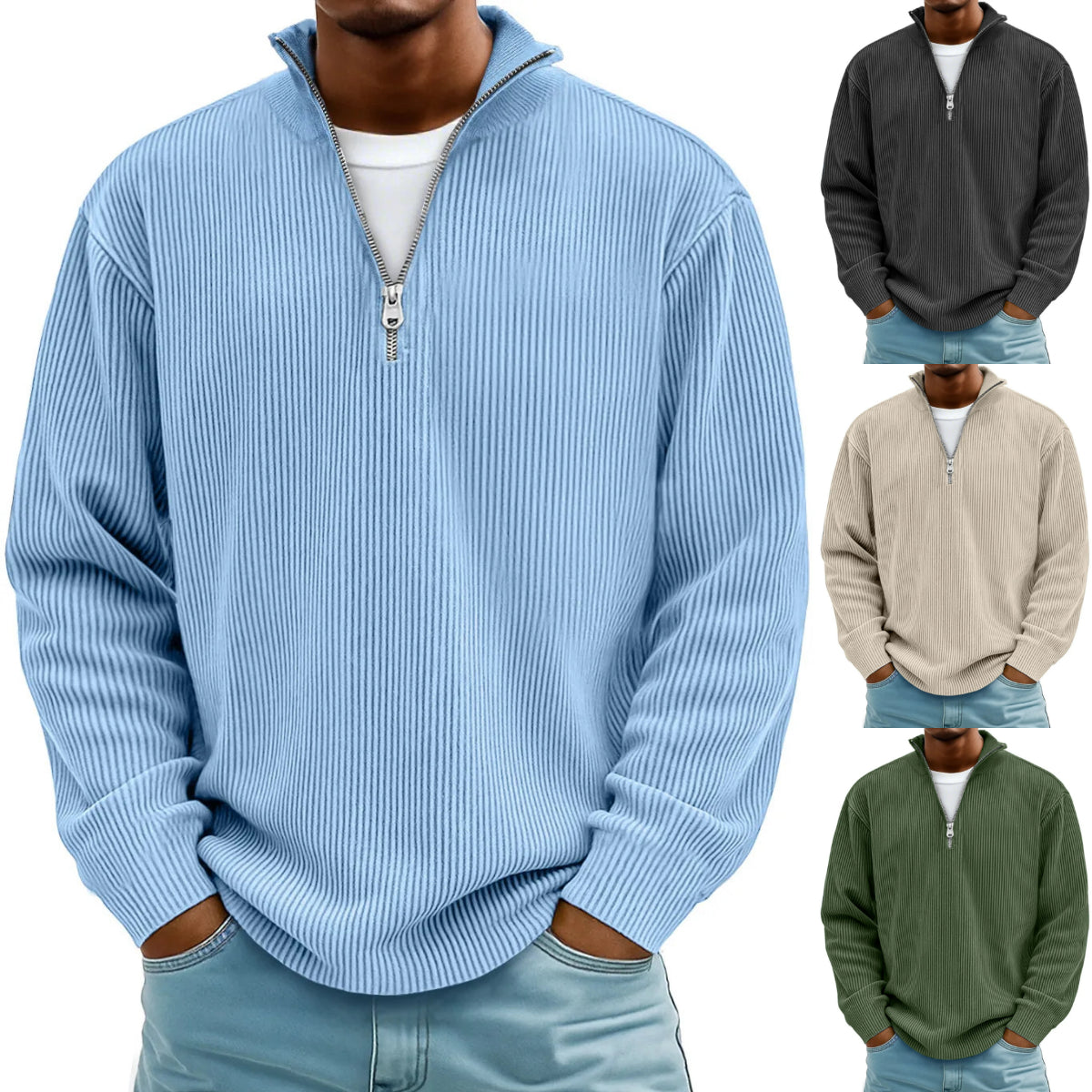 🔥【S-5XL】Nova muška stand-up majica za jesen/zimu