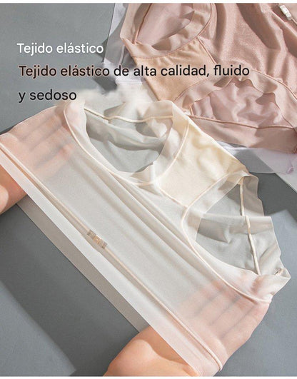 🩲🔥Promoción de lanzamiento 【6 unidades】Bragas de mujer de seda helada de cintura alta