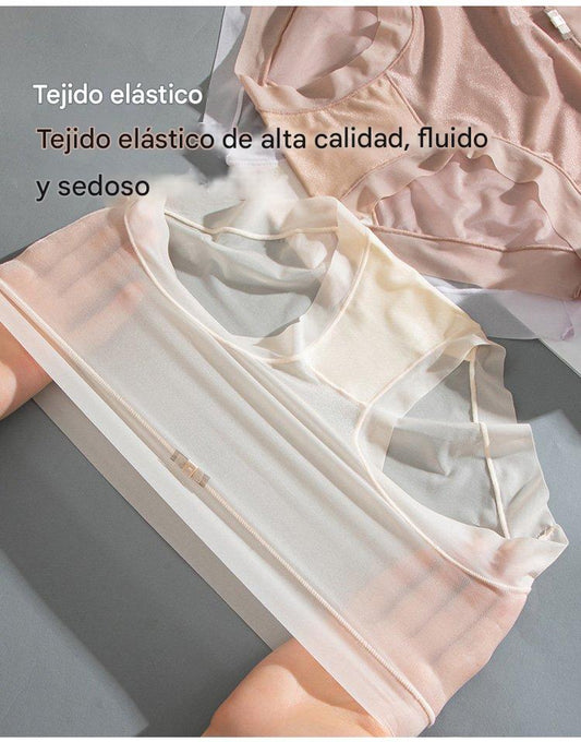 🩲🔥Promoción de lanzamiento 【6 unidades】Bragas de mujer de seda helada de cintura alta