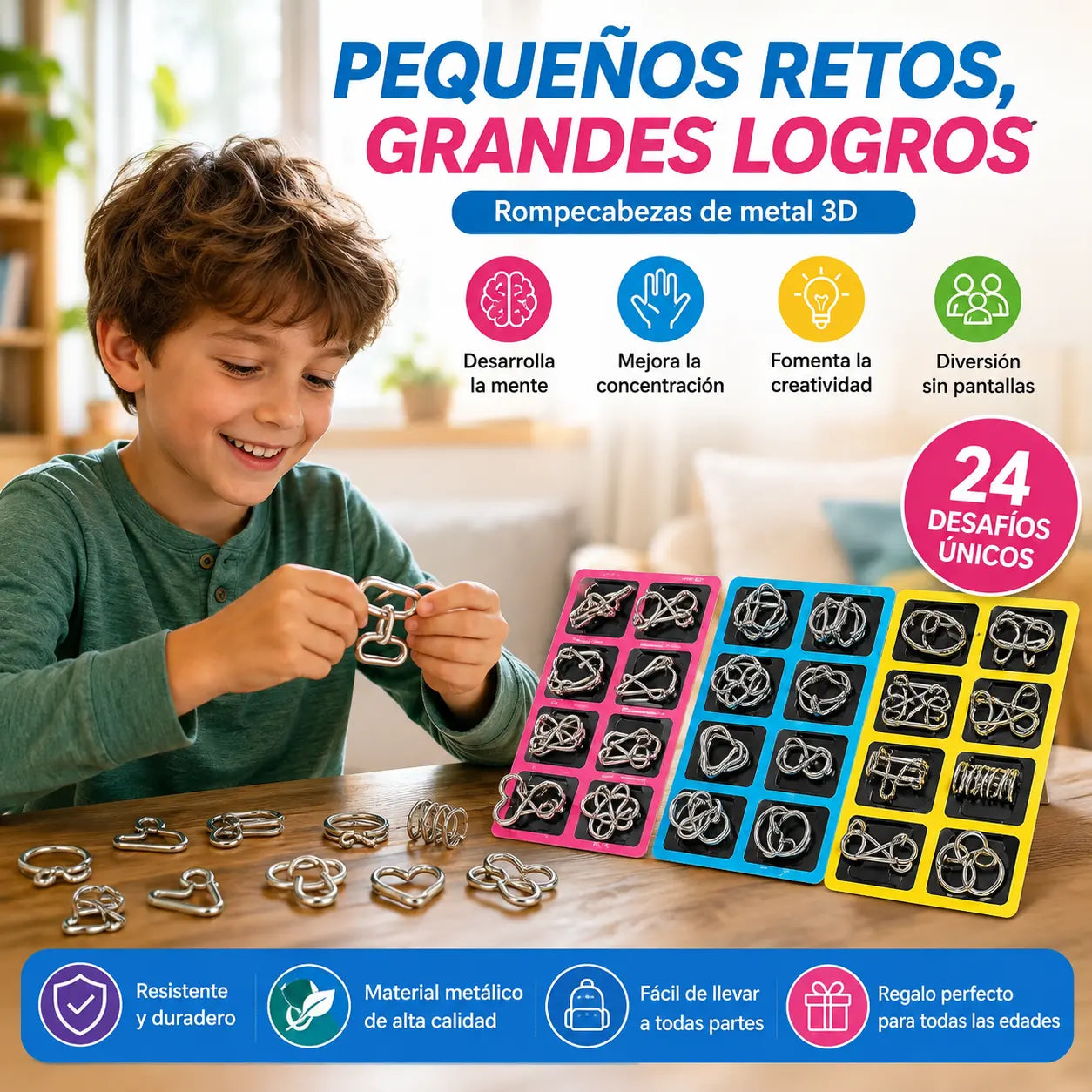 【Juego de 3】Juguetes infantiles, dispositivo inteligente para arrastrar