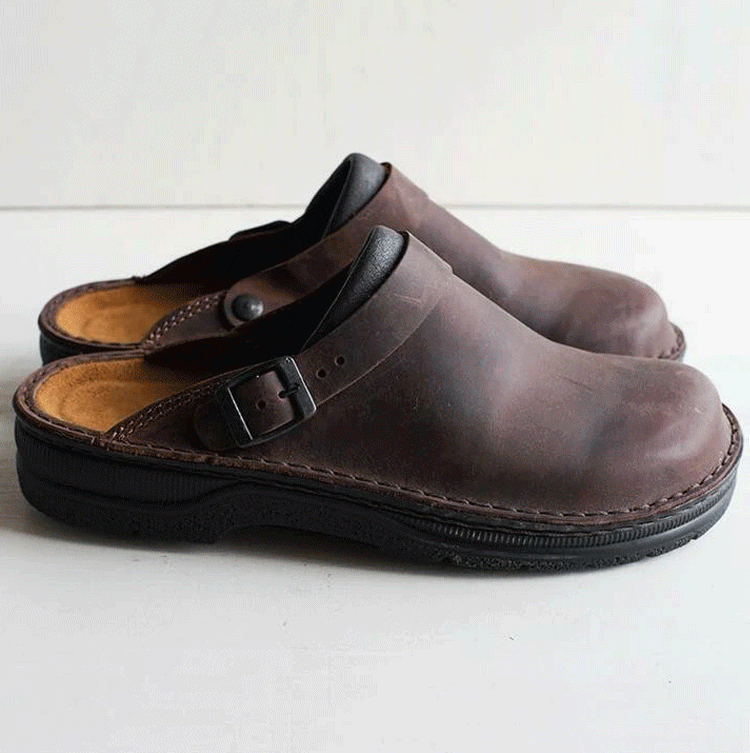👞Fizetés utánvéttel✅【38-48】Valódi bőrből készült papucs, puha talp, nagyon kényelmes viselet ✅️unisex