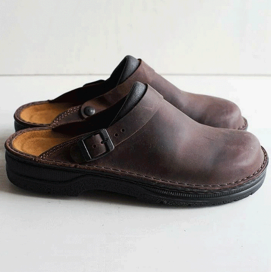 👞Fizetés utánvéttel✅【38-48】Valódi bőrből készült papucs, puha talp, nagyon kényelmes viselet ✅️unisex