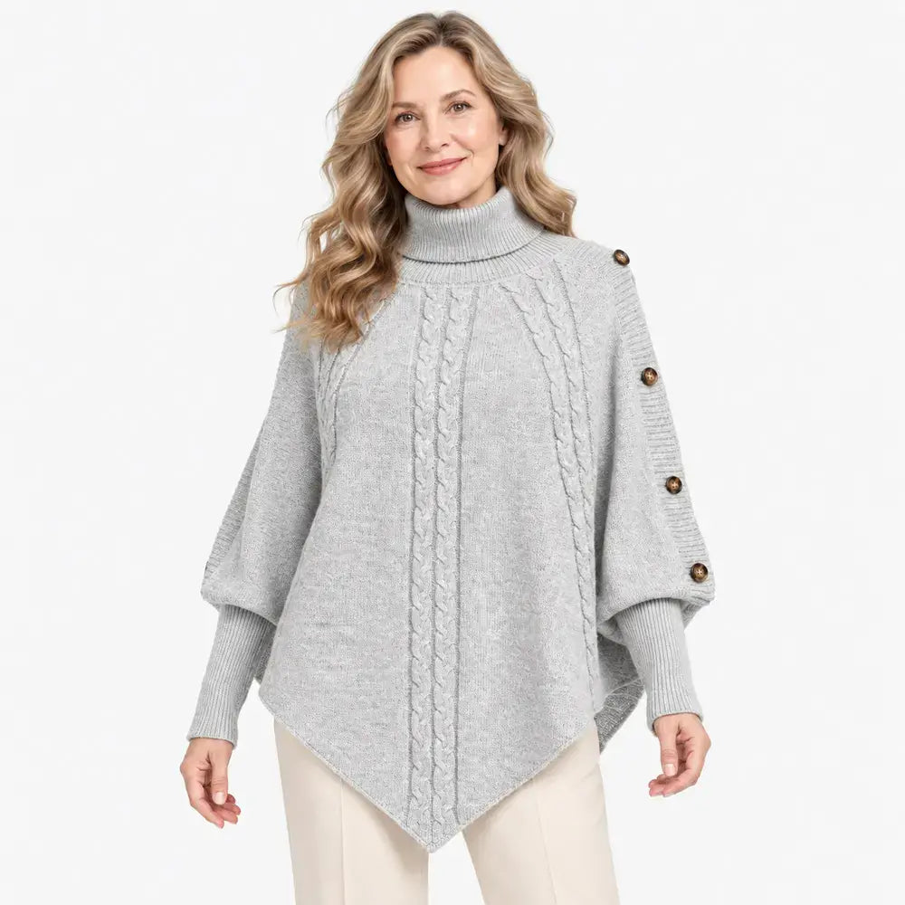 【S-3XL】Jersey de punto trenzado de cuello alto para mujer, colección otoño/invierno 2026✨