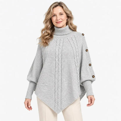 【S-3XL】Jersey de punto trenzado de cuello alto para mujer, colección otoño/invierno 2026✨