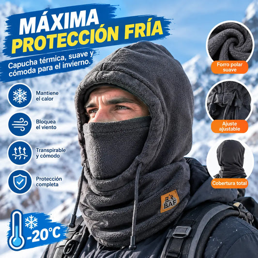❄️ Pasamontañas Térmico con Forro Polar Grueso para Invierno