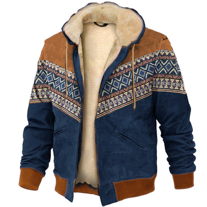 【S-4XL】🔥Chaqueta de felpa gruesa y sudadera cálida de lana de cordero para hombre