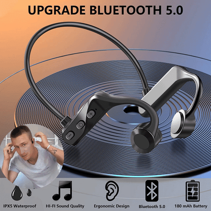 Sleva brzy končí 🎧【50% SLEVA】Bezdrátová sportovní běžecká Bluetooth sluchátka s kostním vedením