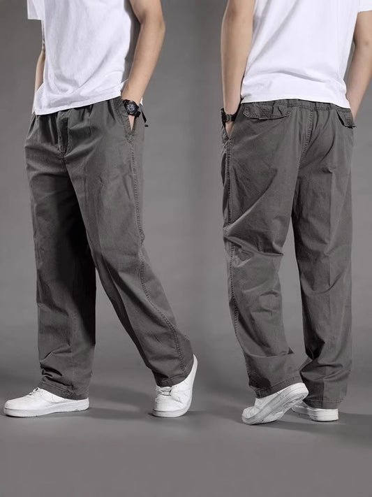 😎👖【Oferta especial🔥】Pantalones cargo casuales para hombre, tallas grandes - Holgados y cómodos