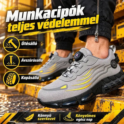 💥Laza munkabakancsok a mindennapokra, ütés- és átszúrásálló, acélbetétes, kényelmes és csúszásmentes biztonsági cipővel.