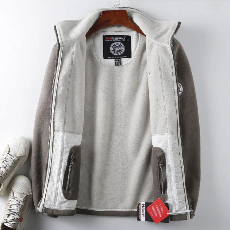 ❄️🧥【XS-3XL】Chaqueta de forro polar de terciopelo grueso para hombre, otoño e invierno, cálida, ligera, talla grande