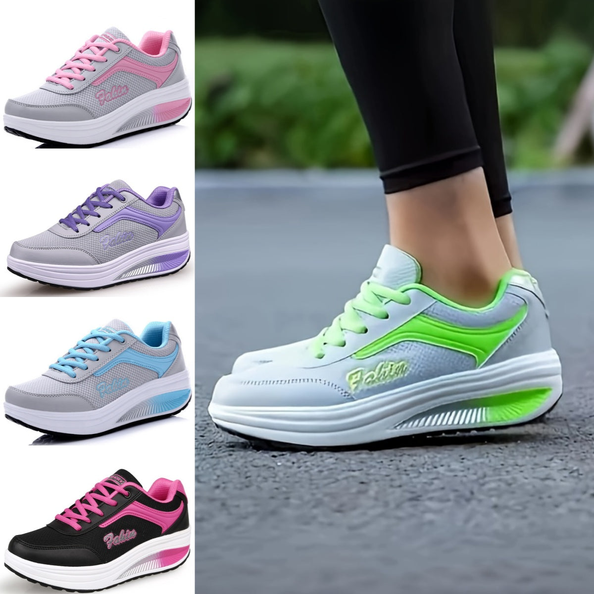 【50% kedvezmény】【35-43】Női divatos, lélegző, hétköznapi sportcipők