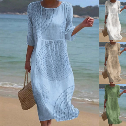 👗 ¡Último día con un 50 % de descuento! 【XS-4XL】Elegante vestido casual de verano: transpirable, cómodo, versátil y favorecedor.