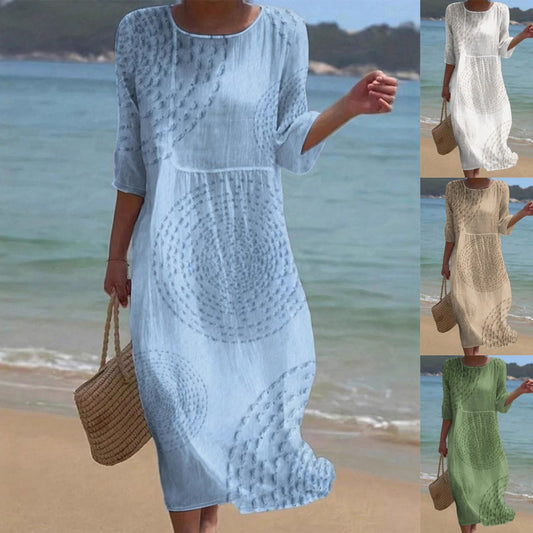 👗 ¡Último día con un 50 % de descuento! 【XS-4XL】Elegante vestido casual de verano: transpirable, cómodo, versátil y favorecedor.