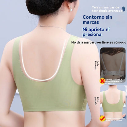 💖💖😍😍【49% de descuento】【Paquete de 3】Sujetador sin aros para mujer, cierre frontal ❤️【40-100 kg】