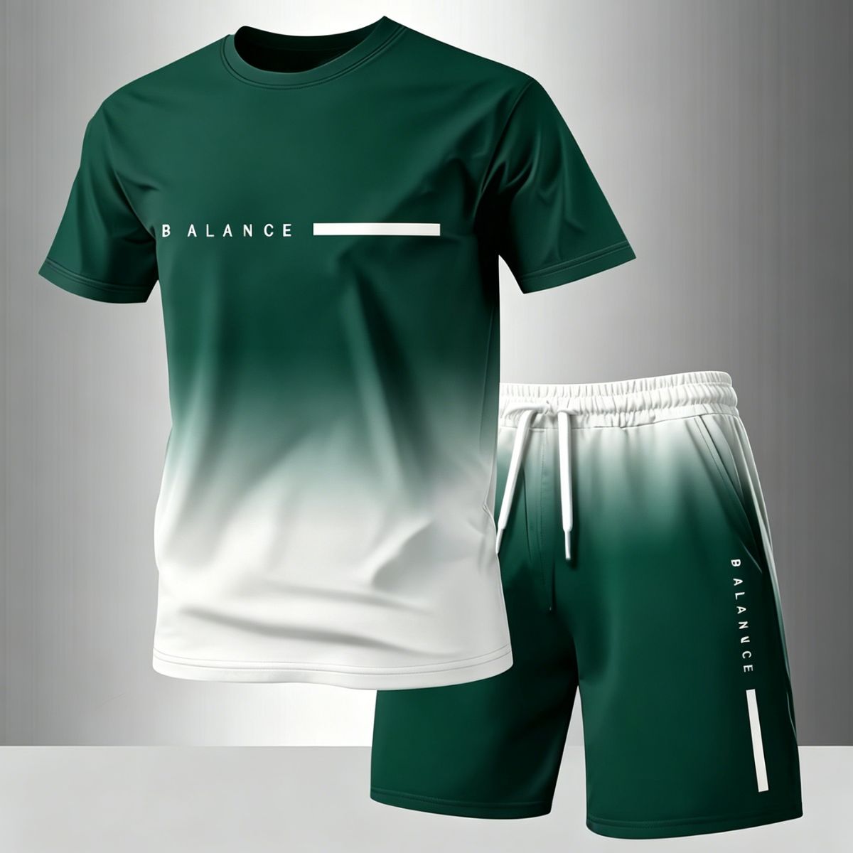 ✨【Pago contra entrega】Conjunto deportivo de verano de 2 piezas para hombre: cómoda camiseta de manga corta y pantalones cortos para el día a día y para estar en casa.