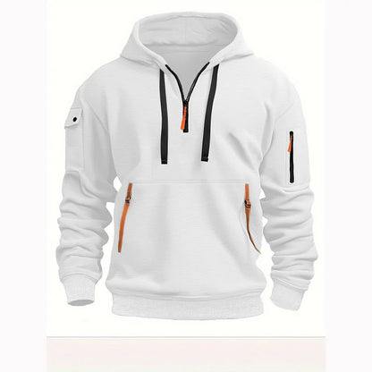 👕[Oferta por tiempo limitado: 47 % de descuento] Novedad para otoño/invierno [Tallas S-5XL] Sudadera con cremallera y multibolsillos para hombre – Envío gratuito