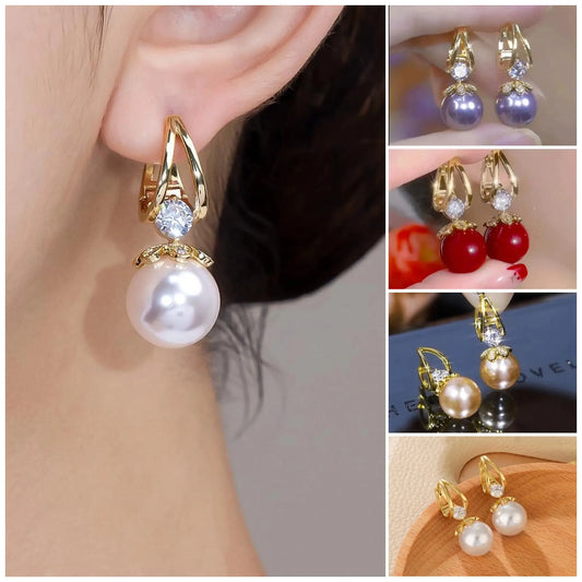 💋Pendientes de plata con perlas de lujo francés de nuevo estilo 2026