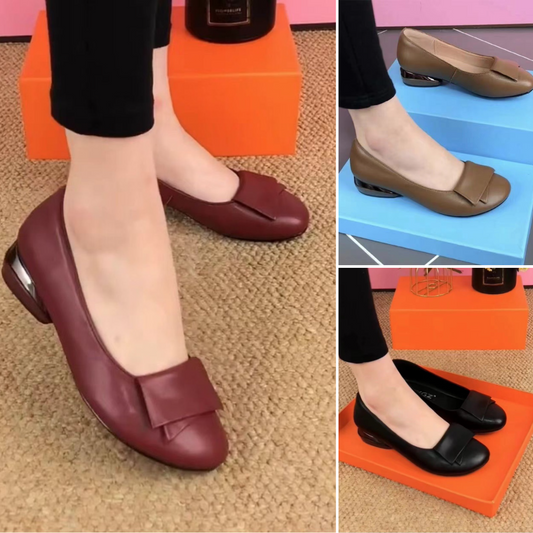 【35-41】😍👍2026 nuevos zapatos de cuero de suela blanda para mujer de moda