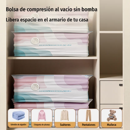 🧳 5 artículos por 27 euros 💨 Bolsa de almacenamiento al vacío grande y compresible: no requiere bomba, es a prueba de fugas e ideal para ahorrar espacio en maletas y en casa ✈️
