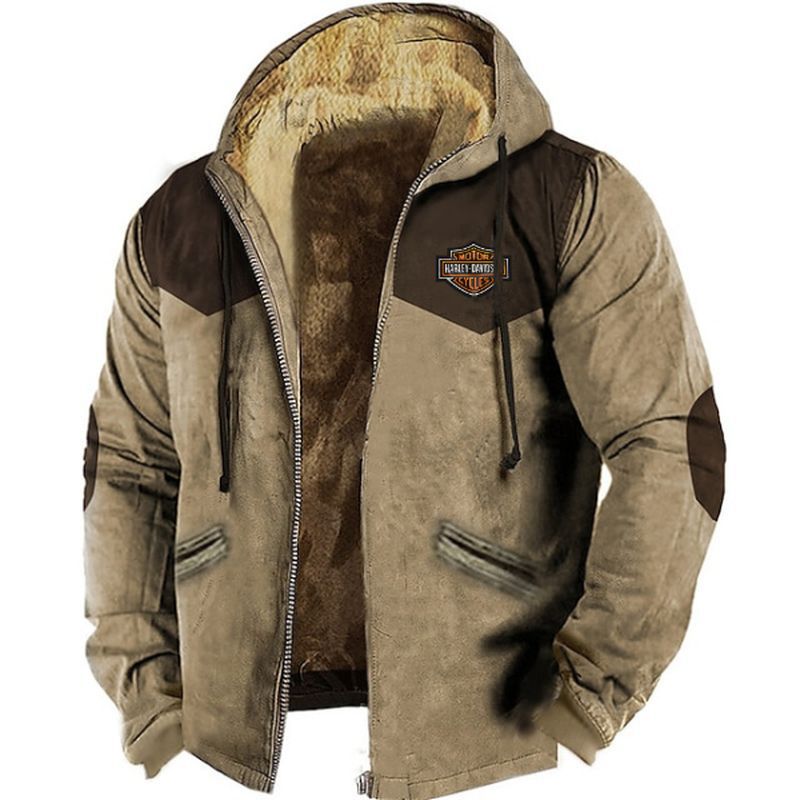 🔥💥【M-5XL】Chaqueta con capucha para hombre nueva 2026: gruesa y afelpada, resistente al frío y cálida
