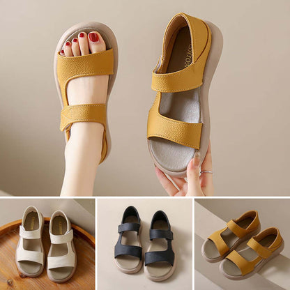 🔥【Precio súper bajo】🔥【Tallas 35-43】👡Sandalias retro de verano 2026, hechas de cuero suave y una suela flexible.