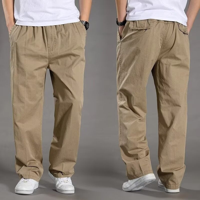 😎👖【Oferta especial🔥】Pantalones cargo casuales para hombre, tallas grandes - Holgados y cómodos