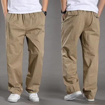 😎👖【Oferta especial🔥】Pantalones cargo casuales para hombre, tallas grandes - Holgados y cómodos