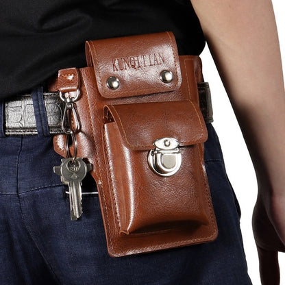🔥【50% de descuento por tiempo limitado】Riñonera de cuero multifuncional para hombre