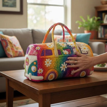 👜【(16x8x8) palců】Polstrovaná cestovní taška Hippie Van
