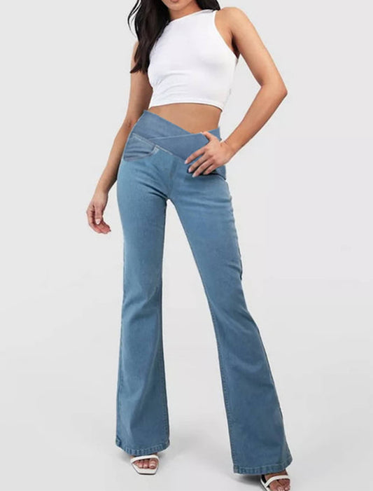 👖✨【Sleva 50 % na omezenou dobu】Horký hit – džíny s vysokým pasem, zeštíhlující a formující hýždě💖