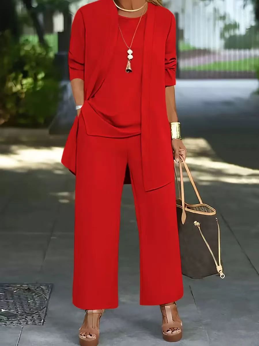 🧥【S-5XL】Elegantní dámská třídílná souprava s širokým střihem🍂