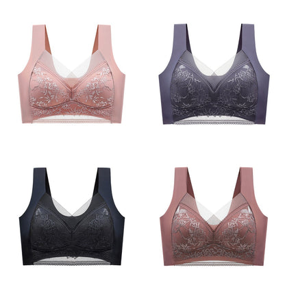 【Compra 2 y llévate 2 gratis】🔥4 por 31 €【40-110 KG】Sujetador de encaje sin costuras y cómodo para mujer