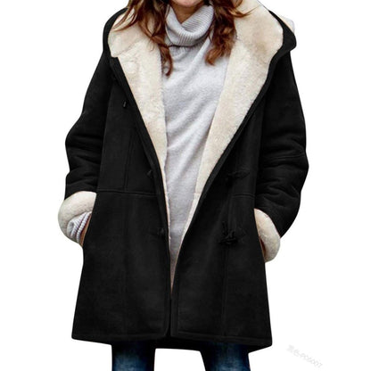 🐏🥼💖【Nueva colección de invierno 43% de descuento】2026 Abrigo de mujer elegante y cálido de ante con forro polar, S-5XL, abrigo de invierno/para el día a día